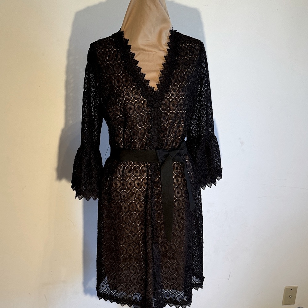 Carolina Herrera
CH Black French lace couture dress.